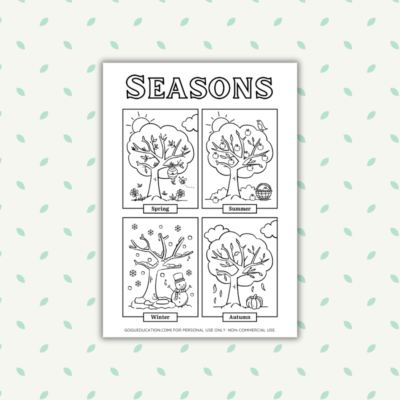 Seasons Coloring